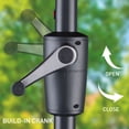 thumbnail image 4 of Autlaycil 13 FT Gray Patio Umbrella and Base,Extra Large Umbrella with Crank, for Outdoor, Market, Beach, Garden, Yard, Party, 4 of 7