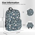 thumbnail image 6 of Goofa Blue Flower Printed Backpack,Laptop Backpack,Durable Anti-Theft Travel Work Backpack,Water-resistant Backpack, 6 of 9