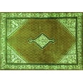 thumbnail image 1 of Ahgly Company Indoor Rectangle Medallion Green Traditional Area Rugs, 5' x 7', 1 of 1