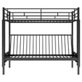 thumbnail image 4 of Bellemave Twin Over Futon/Full Bunk Bed, Metal Bunk Bed Frame with Couch, Convertible Bunk Bed Twin Over Full with Ladder for Bedroom (Black）, 4 of 11