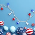 thumbnail image 5 of Northlight LED Patriotic Stars String Light Set - 7.25ft - White Wire - 10ct, 5 of 9
