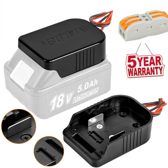 For Makita 18V Battery Mount Connector Adapter to Dock Power 14 Gauge Robotics