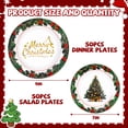 thumbnail image 6 of DAZLUTE 100 PCS Christmas Disposable Paper Plates, Berry Christmas Trees Merry Christmas Dessert Plate for Winter Xmas Decoration Party Supplies, 6 of 8