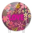 thumbnail image 3 of Acrylic Love and Pretty Flowers Cake Topper Party Decoration for Wedding Anniversary Birthday Graduation, 3 of 7