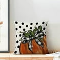 thumbnail image 3 of Fall Pillow Covers 18 x 18 Inch, Burnt Orange Pumpkin Polka Dots Decor Throw Pillows for Home Couch Bed, Autumn Thanksgiving Harvest Outdoor Decorative Pillowcase Linen Cushion Cover Set of 2, 3 of 7