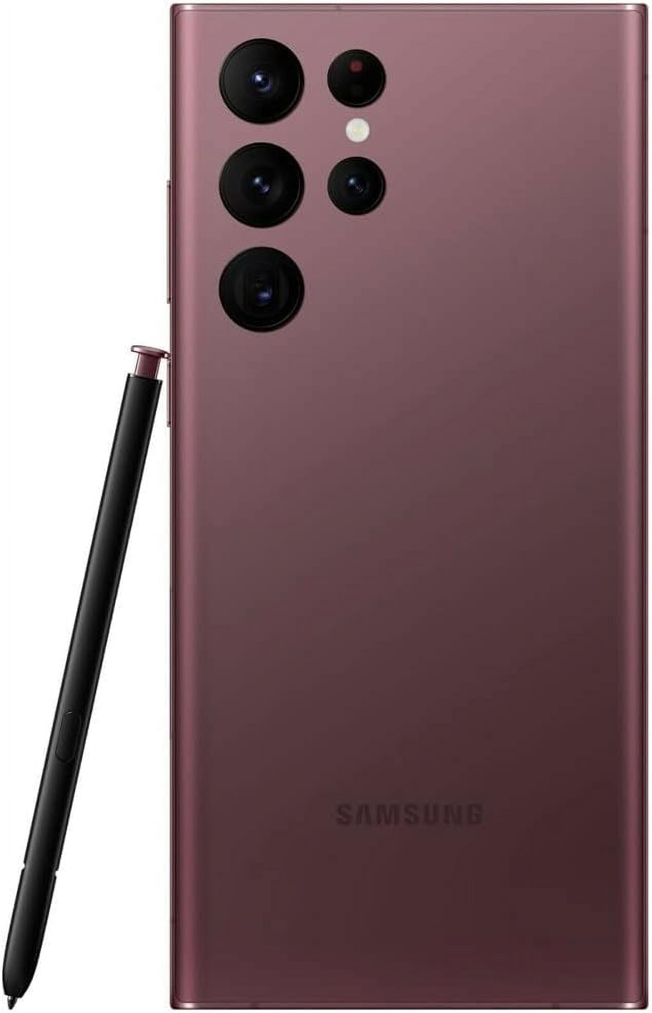 Restored Samsung Galaxy S22 Ultra 5G S908U (Fully Unlocked) 128GB Burgundy (Restored)