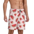thumbnail image 2 of Kdxio Watermelon Print Mens Sleep Shorts Bottoms Soft Comfy Pajama Wear Pants with Drawstring Pockets, 2 of 7