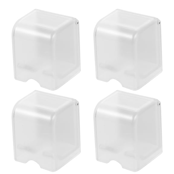 OATIPHO Electric Toothbrush Holder No Punch Adhesive Plastic Bathroom Organizer White 4Pcs