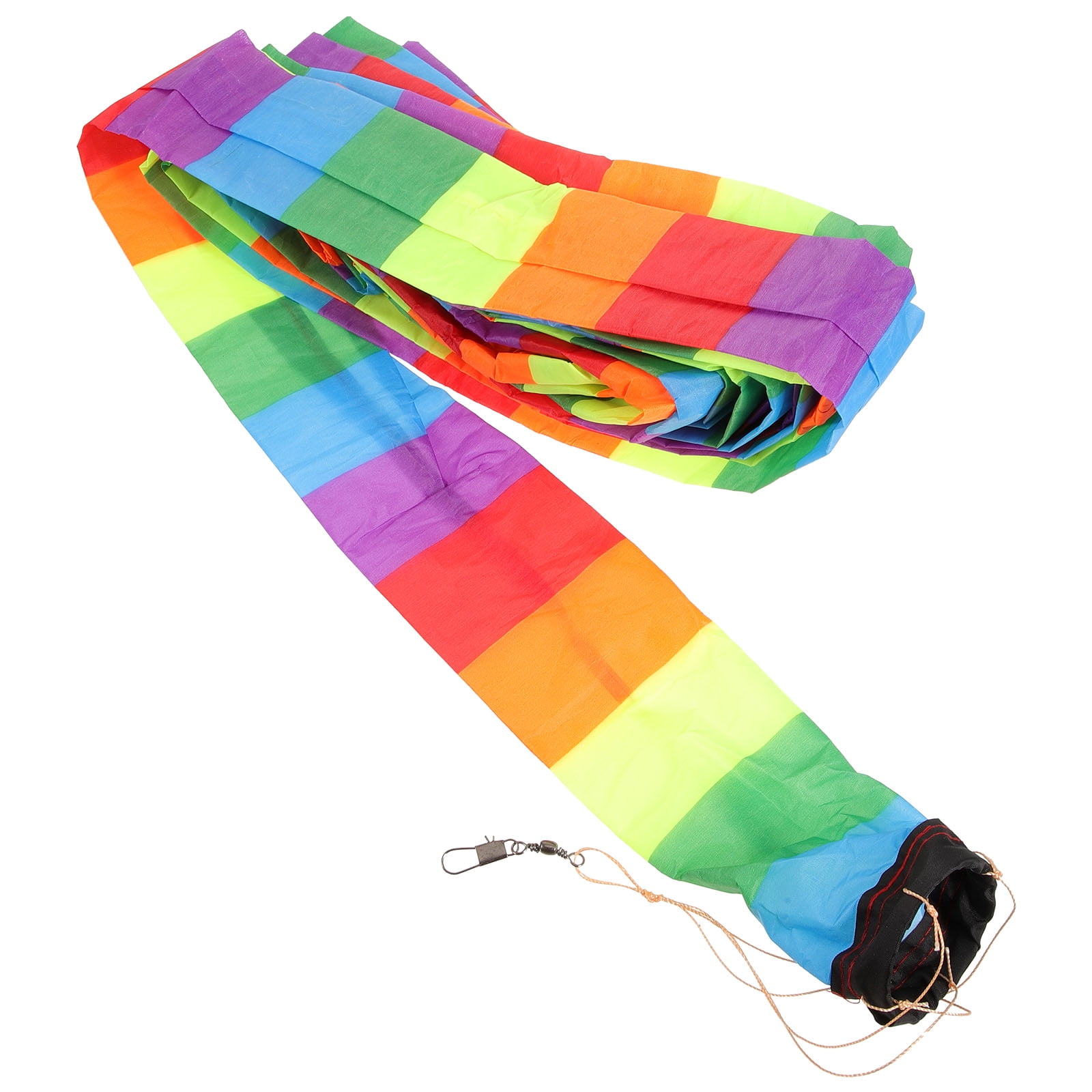 FUTUREORYY 1Pack Kite Tail 11.8x3.3in for Kite Decor in Chemical Fiber Cloth with Connector Hook