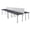 Grey & Chrome, variant on 60 x 24 in. Kee Benching System with Privacy Divider, Cherry & Black