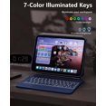 thumbnail image 6 of Detachable Keyboard Case with Floating Cantilever Stand for iPad 10th/11th Gen A16, 7-Color Backlight & Smart Trackpad,Blue, 6 of 9