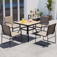 thumbnail image 3 of Patiojoy Ensemble de 4 Chaises de Patio Chaises de Mobilier d'Extérieur avec Dossier Ergonomique, 3 of 8