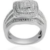 1.00 Carat T.W. Diamond Sterling Silver Anniversary Ring
