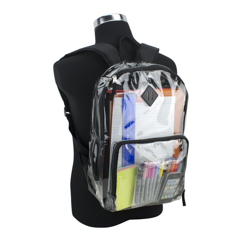 See through top backpacks at walmart
