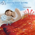 thumbnail image 3 of Fall Thanksgiving Cooling Blanket, Lightweight Breathable Summer Throw Blanket with Double Sided Cold Effect,Red Orange Sunrise Forest Autumn Picnic Beach Blankets Bed Sheet for Hot Sleepers 50"x60", 3 of 8