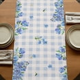 thumbnail image 5 of Table Runners 72 Inches Long Dress Scarves, Easter Farmhouse Kitchen Table Runner, Coffee Tablerunners, Spring Blue Gnomes Rabbit Eggs Floral Buffalo Plaid 16x72 Inch, 5 of 9