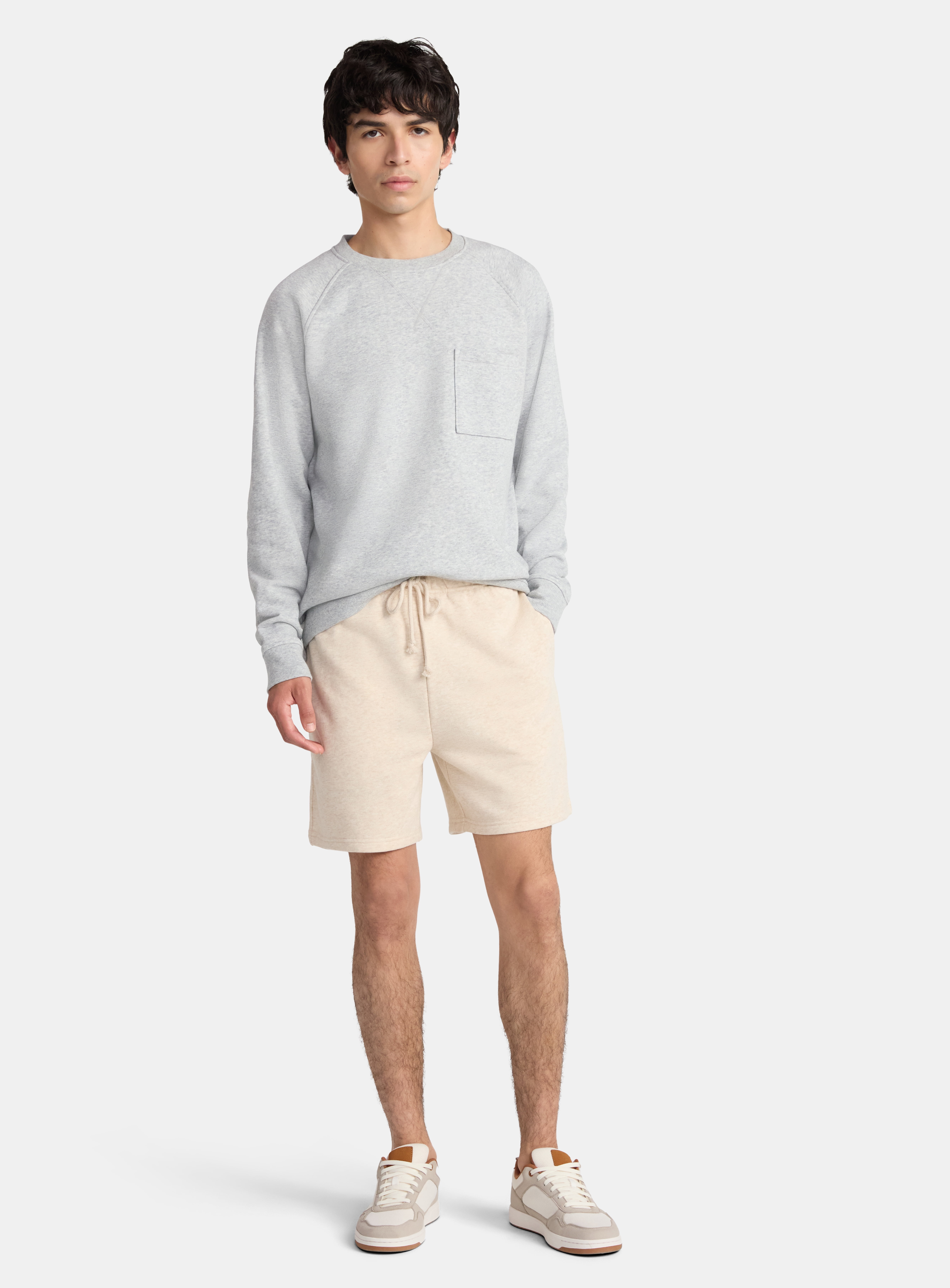No Boundaries Soft Fleece Jogger Shorts, 6" Inseam, Men's and Big Men's