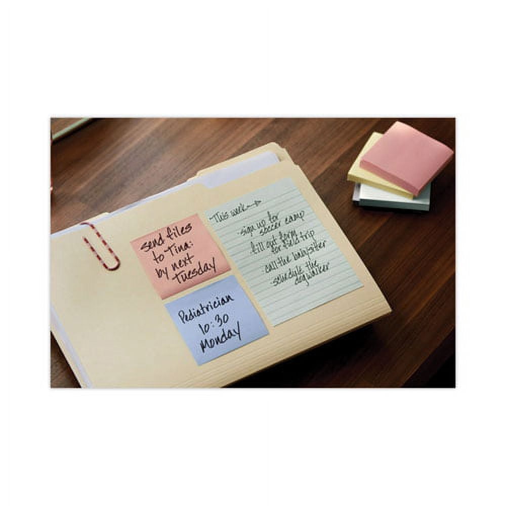 Original Recycled Note Pads, Note Ruled, 4" x 6", Sweet Sprinkles Collection Colors, 100 Sheets/Pad, 5 Pads/Pack | Bundle of 2 Packs