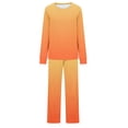thumbnail image 4 of Hvobtty Ensemble Décontracté pour Femmes Manches Longues Col Rond, Mode Féminine Impression Non Positionnée Col Rond Manches Longues Pantalon Fendu sur le Côté, 4 of 4