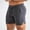Dark Gray, variant on Idoravan Mens Casual Solid Fitness Shorts Elastic Waist Quick-drying Sports Pants