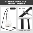thumbnail image 3 of FDW Hammock Chair Stands hammock stands Hanging Hammock Stands Outdoor Solid Steel hammock Stand Only for Hanging Hammock Air Porch Swing Chair Indoor,Black, 3 of 7
