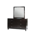 thumbnail image 3 of FOA Muscett 4pc Espresso Solid Wood Bed Set-Full+Nightstand+Dresser+Mirror, 3 of 6