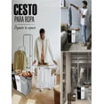 thumbnail image 3 of Cesto para Ropa Sucia IDEA NUOVA Plegable 3 Compartimentos, 3 of 7