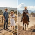 thumbnail image 7 of Jiibva Straw Cowboy Hats for Women, Western Cowgirl Hat Hollow-Out Bucket Hats Holiday Foldable Vacation Beach Sun Hat with Wide Brim Cowgirl Hats Accessories, 7 of 7