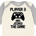 thumbnail image 4 of Inktastic Player 3 Has Joined the Game Boys or Girls Long Sleeve Baby Bodysuit, 4 of 5