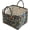 Olive Floral, variant on Quilted Fabric Storage Basket with Handles – Boho Foldable Floral Organizer Bin for Home, Picnic, Shopping,