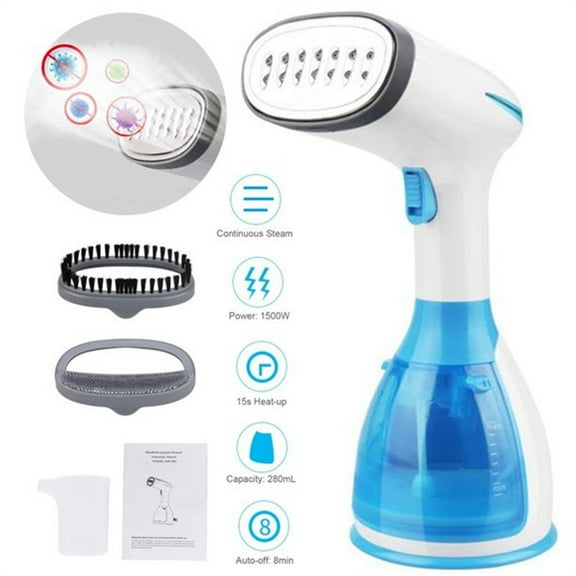 yeacher 1500-Watt Portable Handheld Clothing Steamer, Garment & Fabric Wrinkle Remover, 15s Fast Heat-up, Large Water Tank, Clothes Fabric Steamer