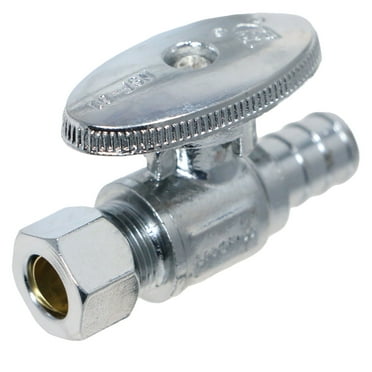 2 Pcs XFITTING OD Compression 3/8 Inch x 1/2 Inch Pex Valve, Pex Straight Valve,