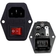 thumbnail image 1 of ZOUSSIQI Interruptor Conector Maquina Arcade 3 Pin IEC320 Bartop Switch LED Power On Off CA919-18969, 1 of 5
