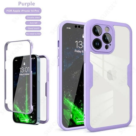 Case For iPhone 14 13 12 11 Pro Max XS X XR 14 7 8 Plus SE 2022 Shockproof 360° Full Body Protection Silicone Phone Cover Funda