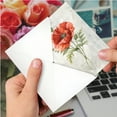 thumbnail image 4 of NobleWorks Thank You Greeting Card with 5 x 7 Inch Envelope (1 Card) Multicolored Botanicals C8853FTYG, 4 of 6