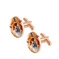 thumbnail image 2 of Fox Elegant Mens Stainless Steel Cufflinks for Formal Attire, Wedding Events, and Business Meetings, 2 of 6