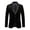 Black, variant on Golden Velvet Suit Coat Single Button Lapels Long Sleeve Suit Jacket Patchwork Color Business Formal Outerwear