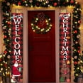 thumbnail image 5 of Merry Christmas Banners Outdoor Christmas Decorations Xmas Porch Sign,12x72in, 5 of 7