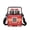 Cartoon Fire Truck Print Design, variant on FUIALDOLG Watercolor Butterfly Crossbody Shoulder Bag, Polyester Double Zipper Adjustable Cell Phone Purse for Women for Travel and Work