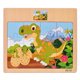 thumbnail image 1 of Shulemin - Rompecabezas de madera con forma de dinosaurio y cebra, de colores, juguete inteligente para niños, 1 of 8