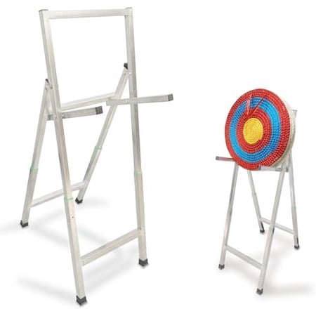 Stainless Archery Target Stand Portable Sturdy Archery Stand for Backyard Indoor Archery Shooting Practice Placing EVA Bag & Straw Archery$$Other