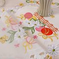 thumbnail image 6 of Twfbrm Easter Bunny Table Runner, 15"x70" Colorful Cutwork Embroidered Floral and Eggs Dresser Scarf, Farmhouse Fabric Easter Table Cover Spring Holiday Kitchen Dining Table Decoration for Party, 6 of 6