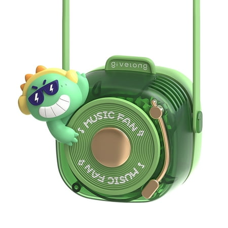 

Yoslce Fan Cartoon Fan Mini Portable Silent Charging Lanyard Handheld Small Fan