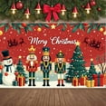 thumbnail image 6 of Festive Design Merry Christmas Decorative Banner Nutcracker Theme Holiday Backdrop for Winter Celebration Indoor Decoration Kids Party, 6 of 9