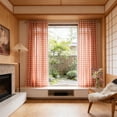 thumbnail image 4 of Cortinas tejidas estilo rural Panel de ventana semi-poliéster • Decoración del salón y dormitorio del balcón • Cortinas elegantes aislantes para bloquear la luz, 4 of 6