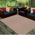 thumbnail image 5 of Broadway Collection Solid Color Indoor Outdoor Area Rug Beige - 5' x 7' Oval, 5 of 5