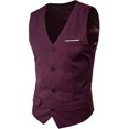 thumbnail image 1 of Chaleco de traje ajustado para hombre disponible en 9 colores, 1 of 2