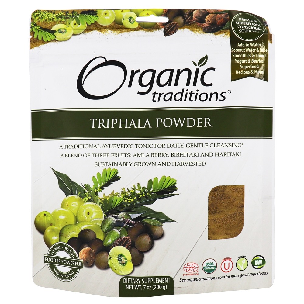 Organic Traditions Triphala Powder 7 oz.