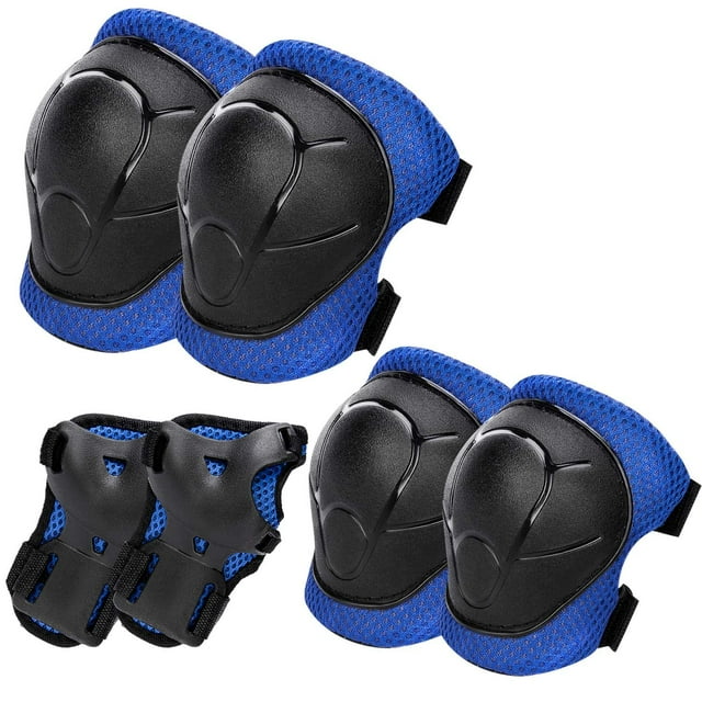 6 in 1 Kids/Youth Knee Pad Elbow Pads for Roller Skates Cycling BMX Bike Skateboard Inline