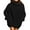 Black, variant on Fesfesfes Women Sweaters Long-Sleeved Solid Color Turtleneck Pullover Winter Sweater